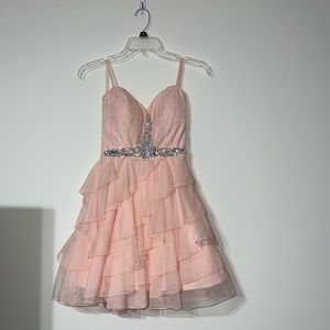 Peach Formal Dress.